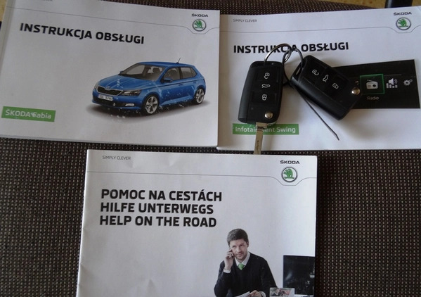 Skoda Fabia cena 28900 przebieg: 190000, rok produkcji 2016 z Płoty małe 301